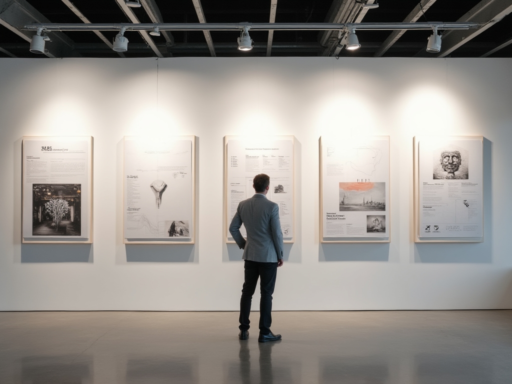 Visual timeline showing the evolution of a brand identity from concept to completion